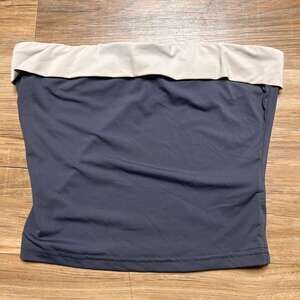 Princess Polly Women’s Crop Top – Size US 2 – Grey/Beige